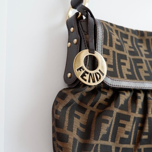 Authentic Preowned Vintage Fendi Brown Zucca Chef Shoulder Bag - Picture 8 of 16